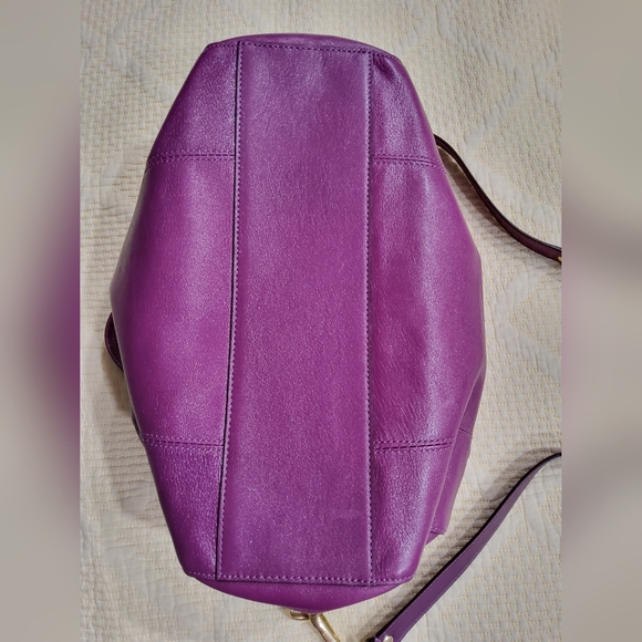 Coach Purple Leather Madison Claire Tote